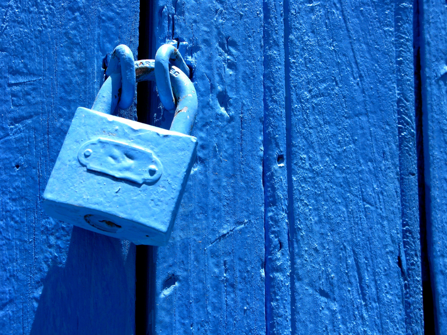 Locked in blue, Chefchaouen, Morroco