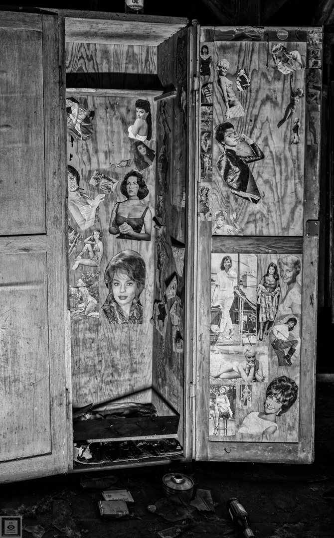 Locker cabinet of the 1950-1960