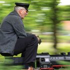 Lockführer der Kindereisenbahn Hamm Westf.