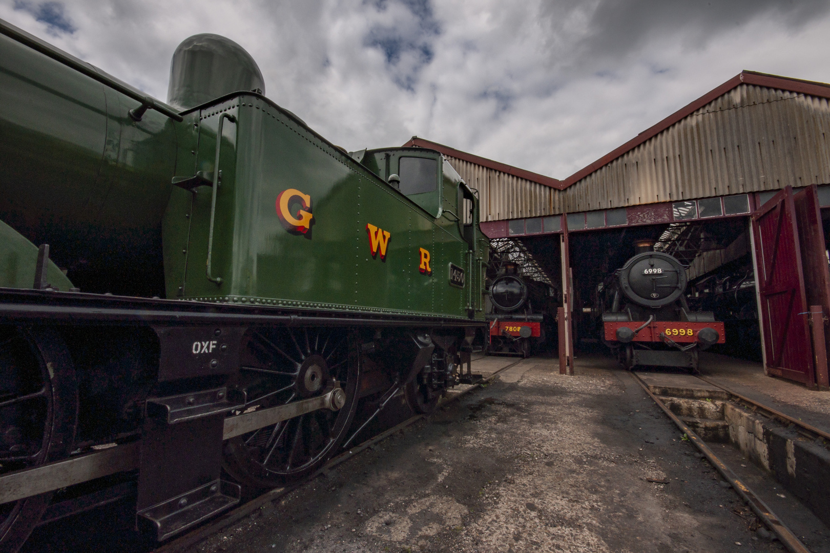 locomotives at rest