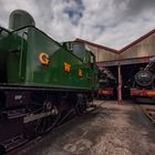 locomotives at rest