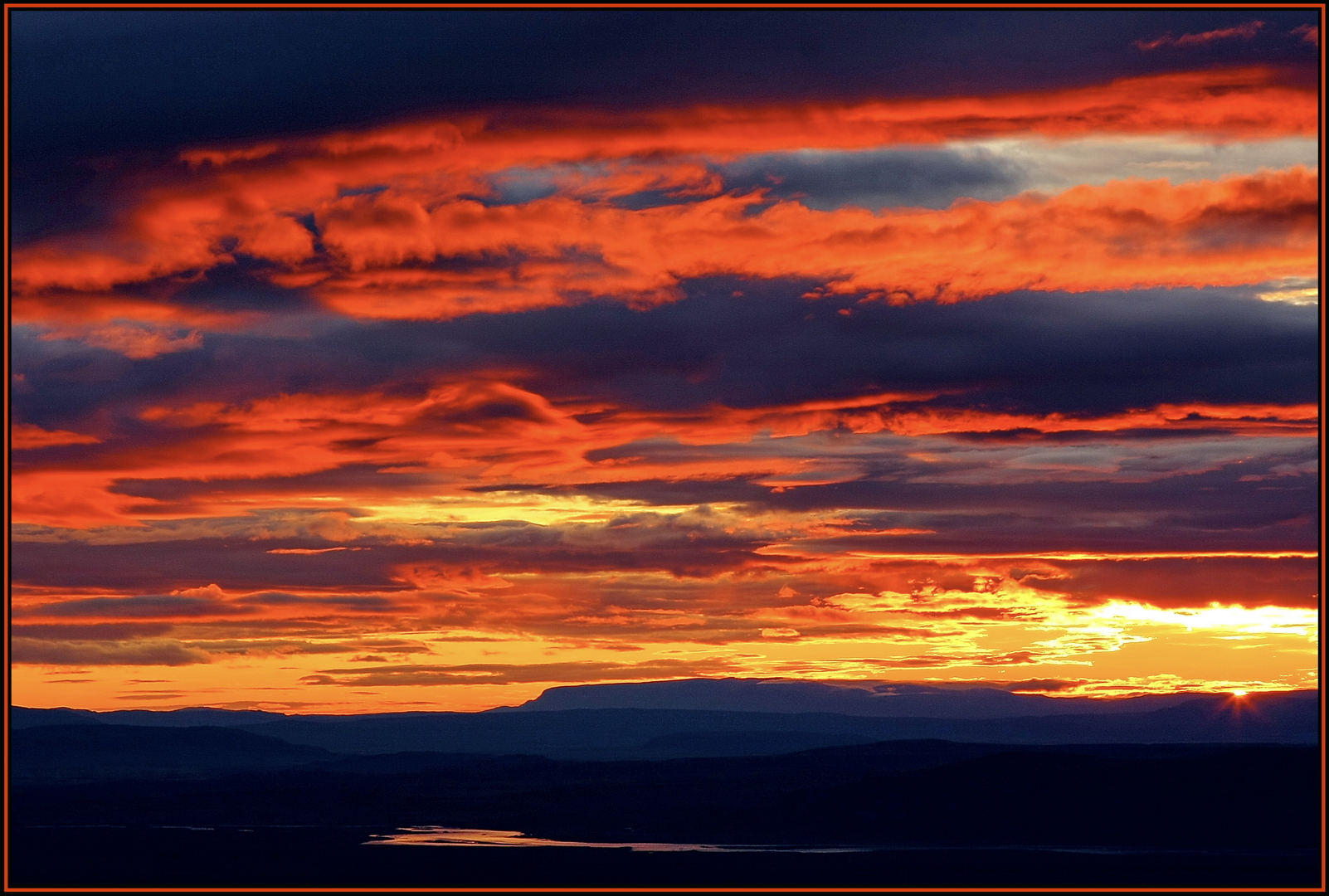 Lodernder Himmel II