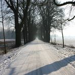 Löhne-Ullenburger Allee im Winter