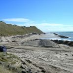 Loenstrup, Strandbefestigung nach den Winterstürmen.