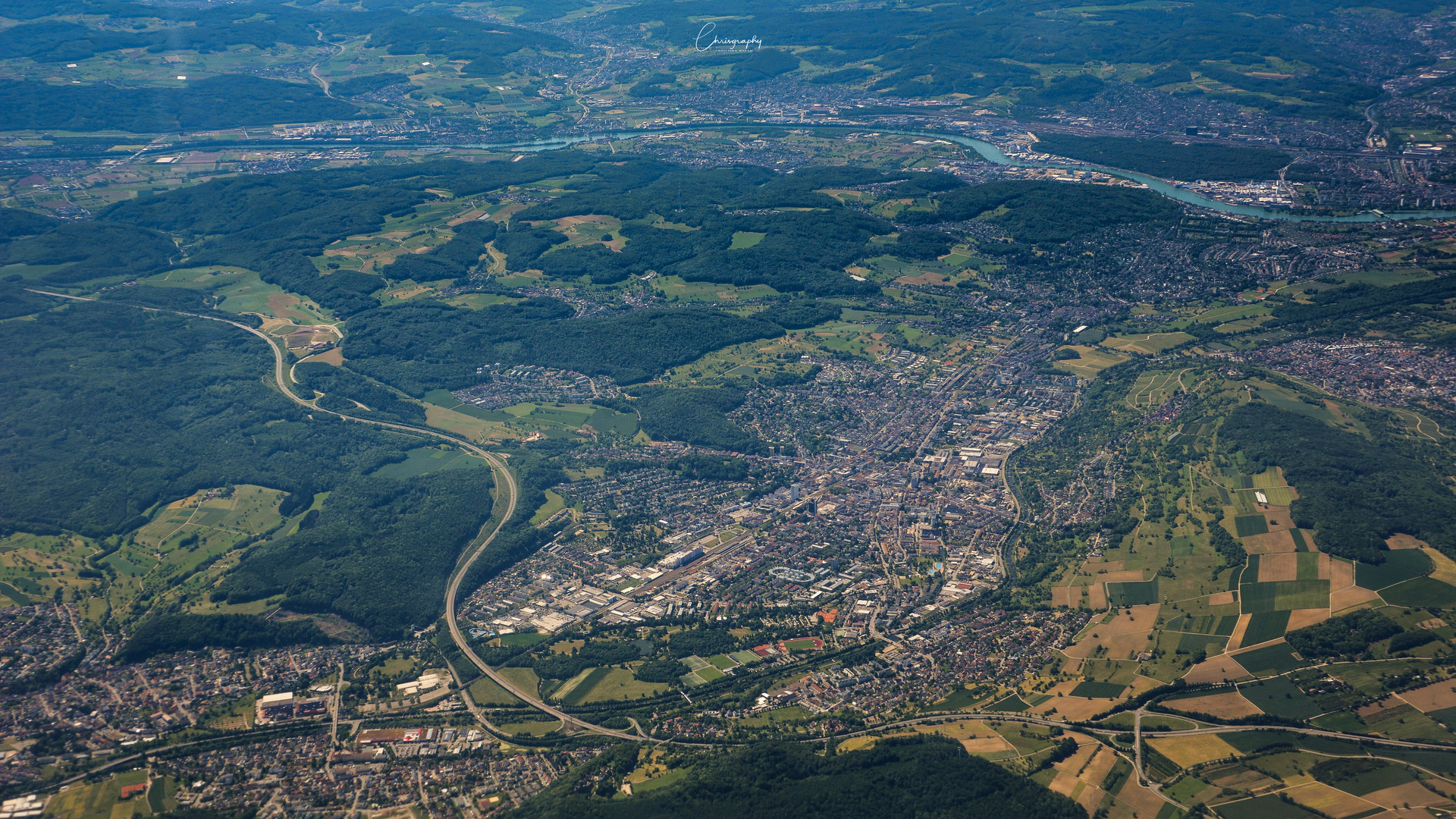 Lörrach aus der Vogelperspektive