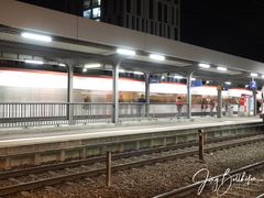 Lörrach Hauptbahnhof - Vorsicht bei der Einfahrt des Zuges!