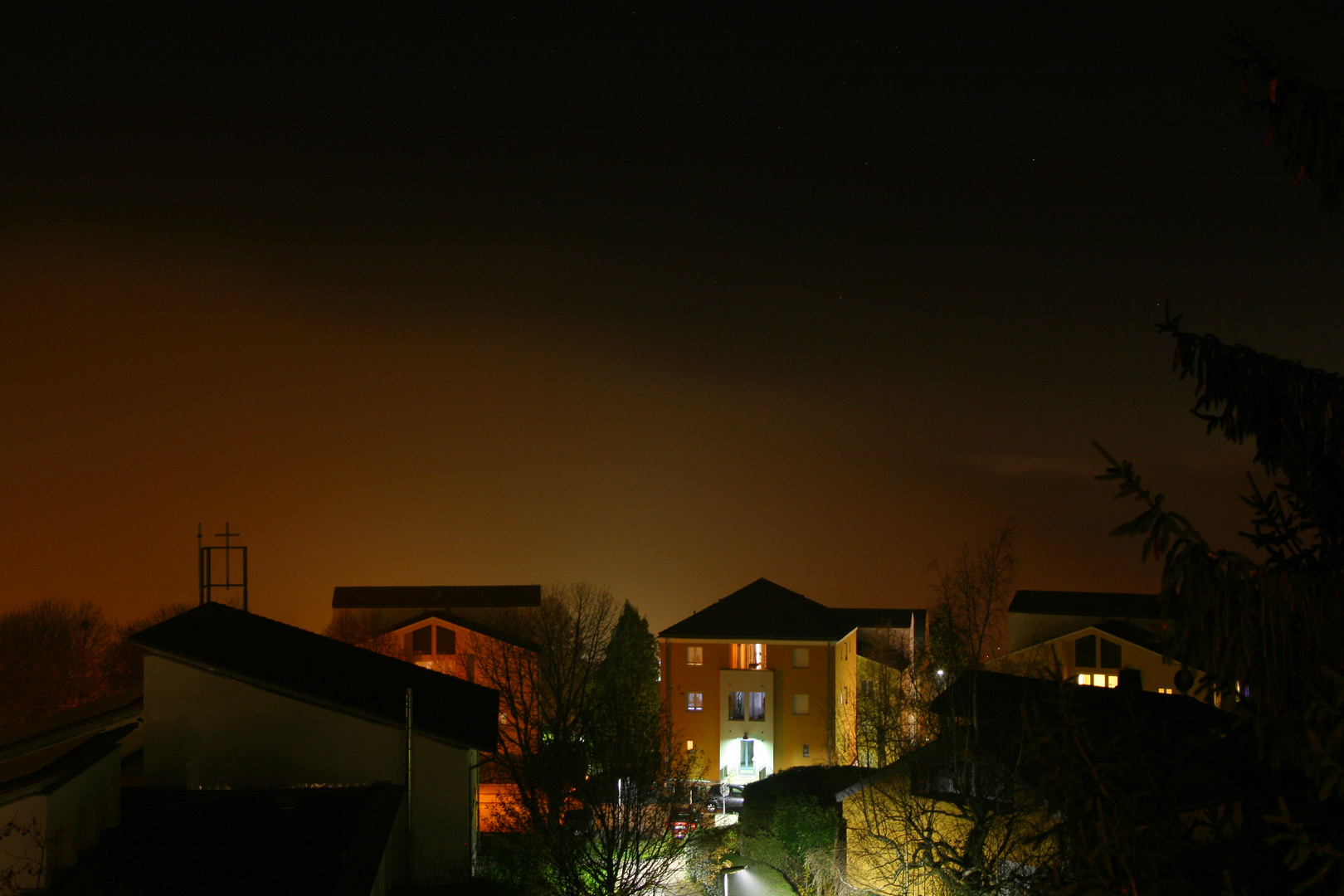 Lörrach im Nebel versunken