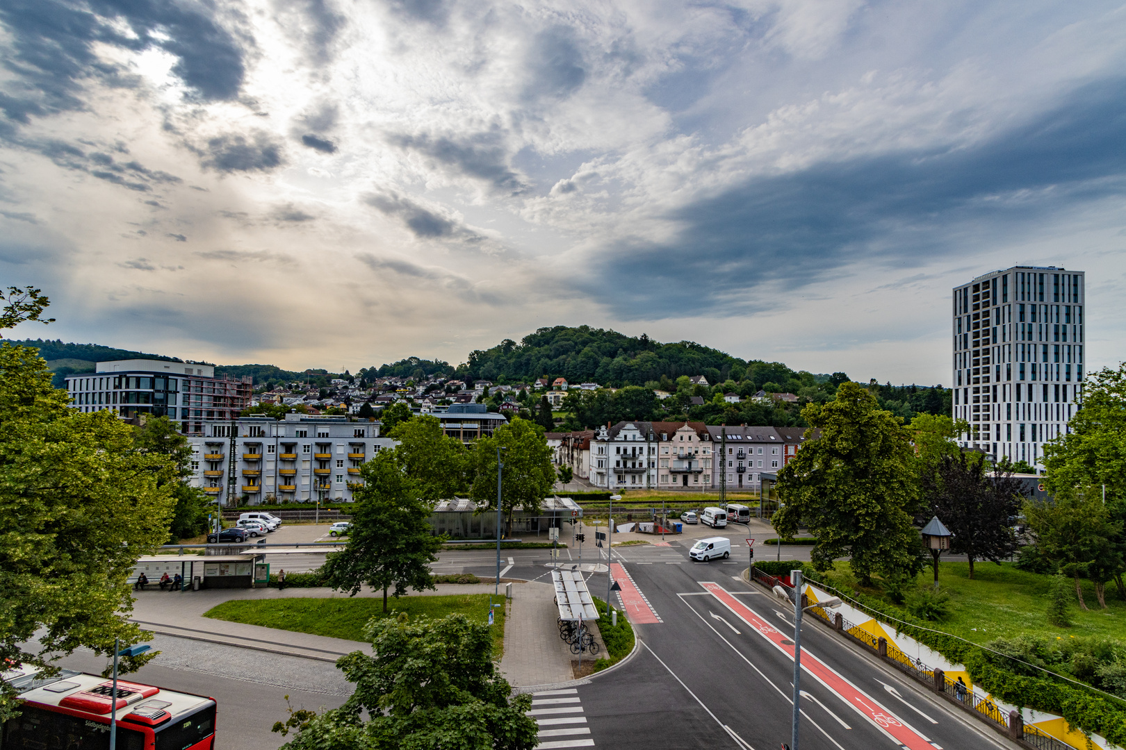 Lörrach  von schräg oben