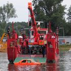 Löschboot Wiesbaden Mainz bei einer Übung