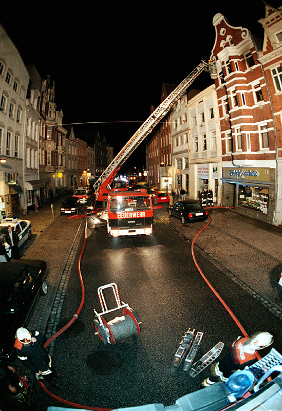 Löscheinsatz in der Innenstadt