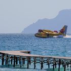 Löschflugzeug in der Bucht von Alcudia