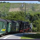 Lößnitzgrundbahn vor den Weinbergen...