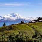 Lötschentaler Höhenweg: Faldumalp und der Blick auf die Mischabelgruppe 