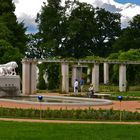 Löwenbrunnen im Forster Rosengarten