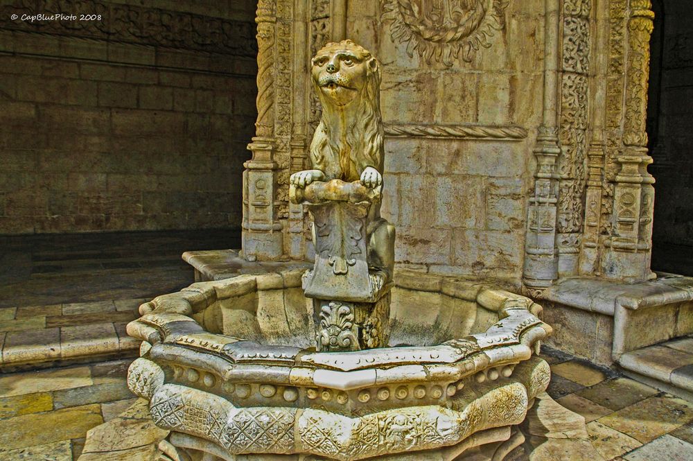 Löwenbrunnen im Mosteiro de Jeronimos
