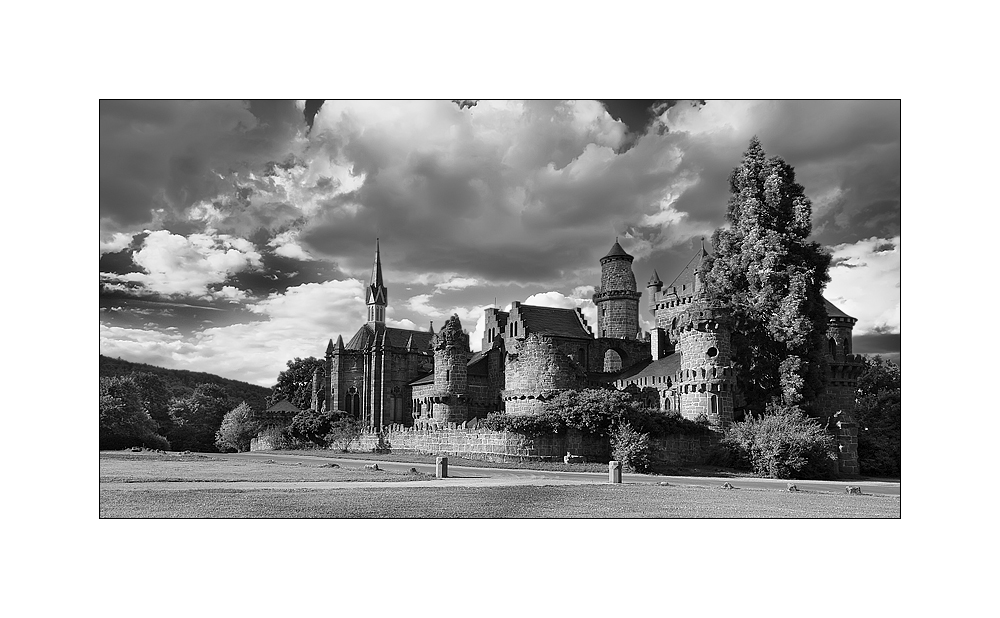 Löwenburg im Bergpark Wilhelmshöhe in Kassel