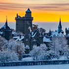 Löwenburg im Winter.