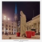 Löwensäule auf dem Schweriner Markt