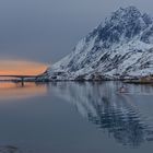 Lofoten - Fjord im Winter
