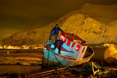 Lofoten nachts 1:10 Uhr 7.3.16