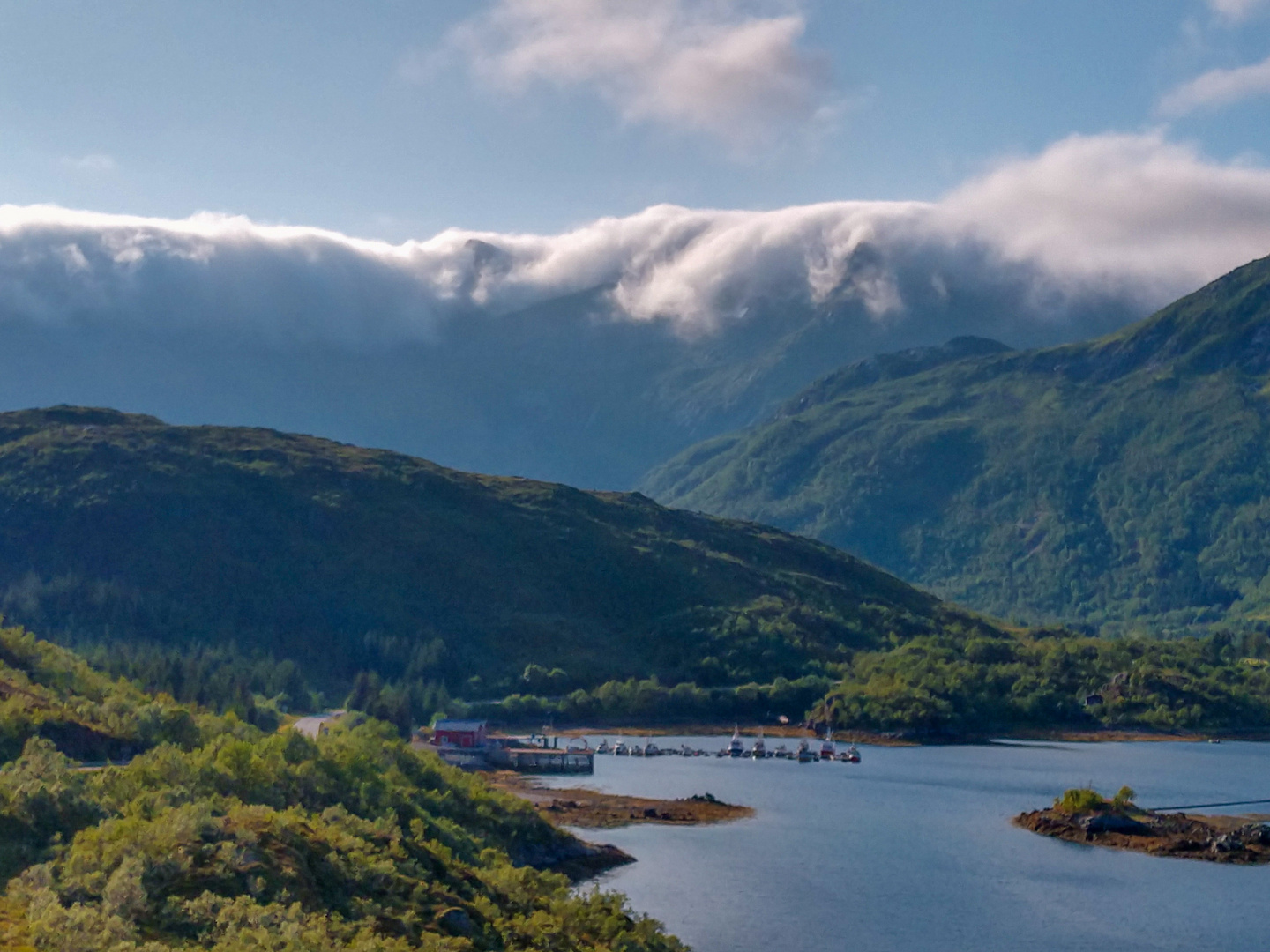 Lofoten wolkenformation