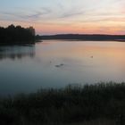 Loga Zdzislaw -jezioro Wdzydze -po zachodzie slonca