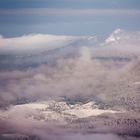 Lohberg und Osser im Nebel versunken