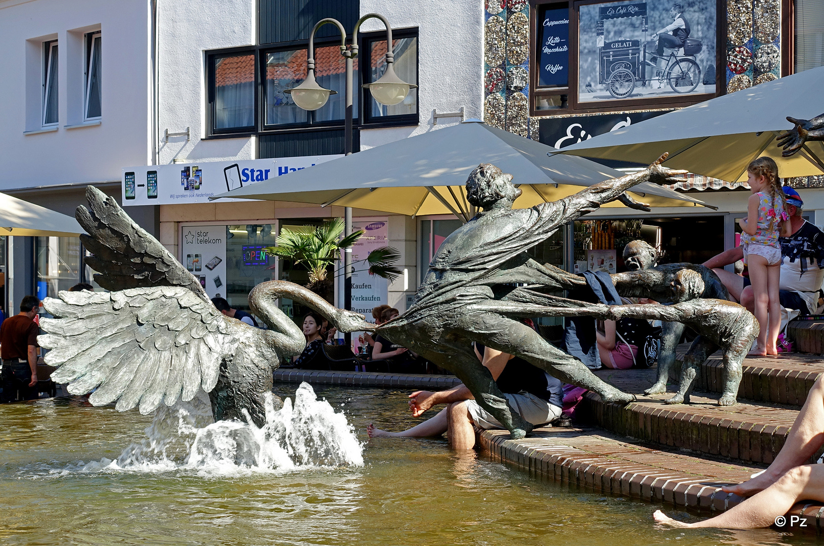 Lohengrinbrunnen in Kleve ...