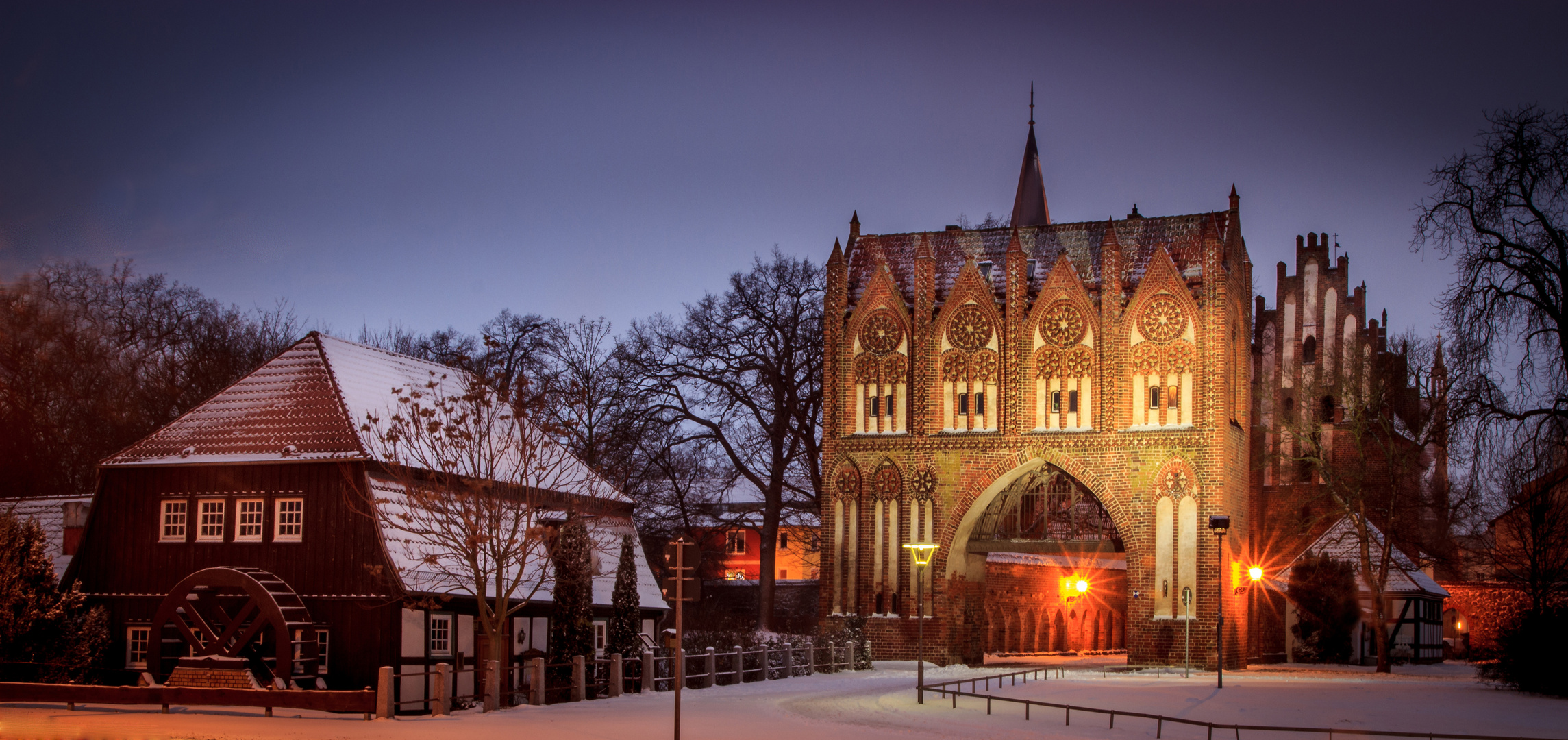 Lohmühle und Stargarder Tor in Neubrandenburg