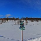 Loipenkreuzung im Skigebiet Geilo/Norwegen