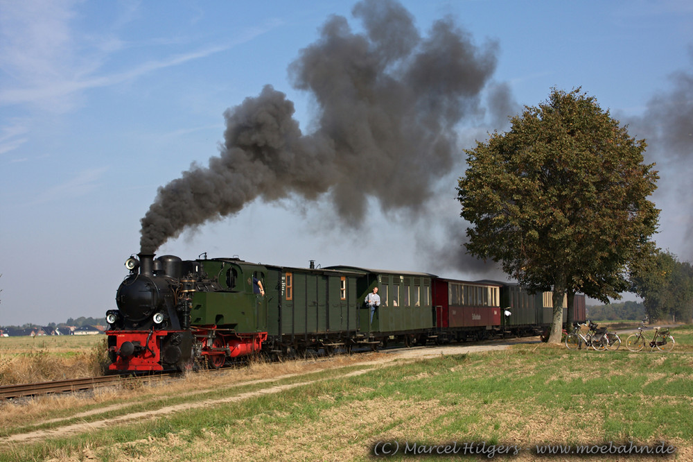 Lok 101 der Selfkantbahn mit P 519 in Gelindchen...