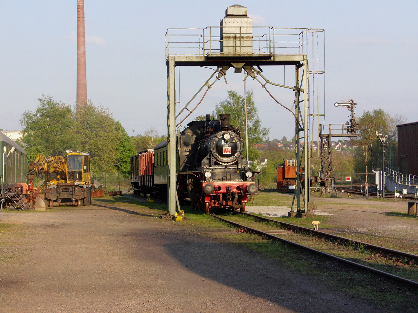 Lok 1'ch2t im Sandgleis