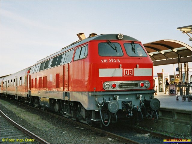 Lok 218 370-5 Rückreise nach Hamburg