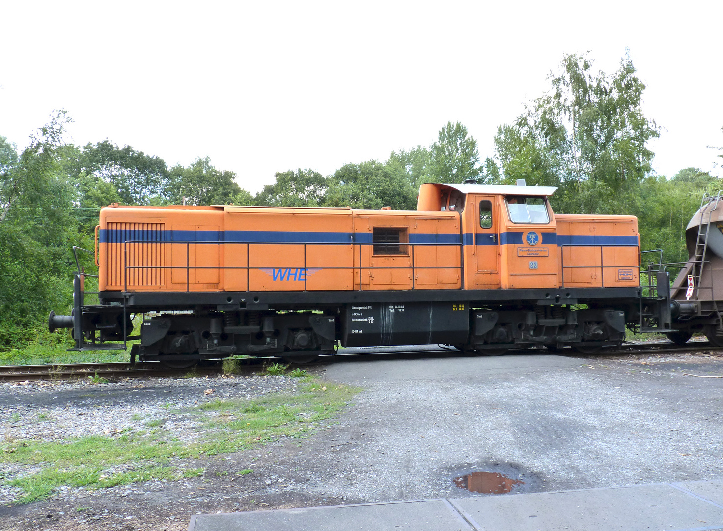 Lok 22 der Wanne-Bochum-Herner Eisenbahn in Lünen- Süd