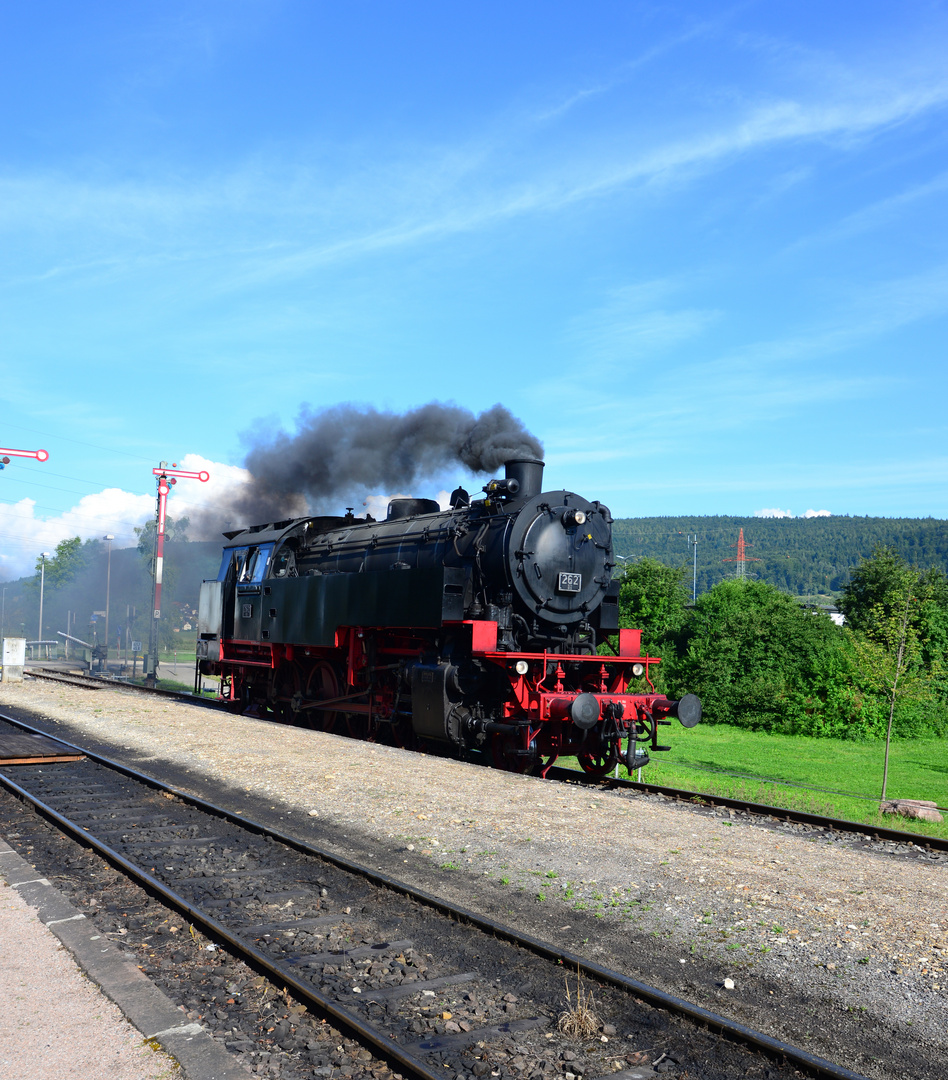 Lok 262 der Sauschwänzlebahn