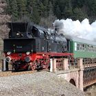 Lok 78 468 auf der Brücke bei Schenkenzell 21.2.2010