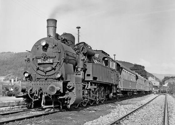 Lok 94 1292 in Suhl, September 1974