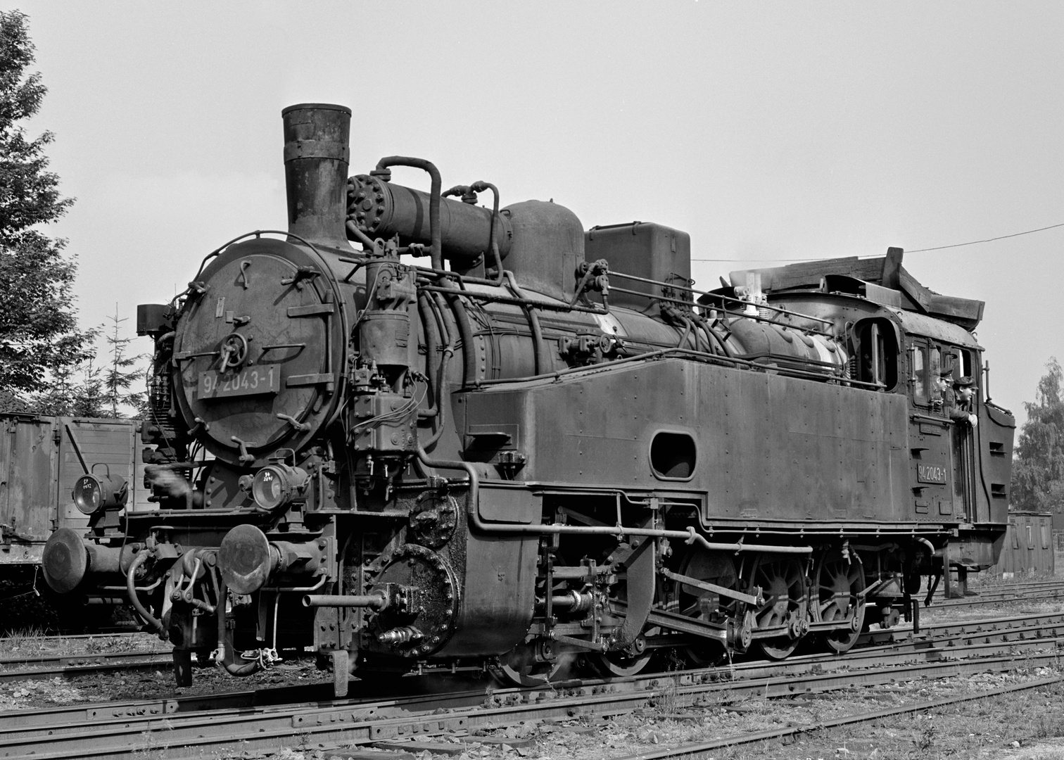 Lok 94 2043, Eibenstock im Westerzgebirge, Juli 1975