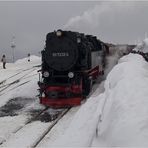 Lok 99 7232-4 im Bahnhof Brocken (17.02.2018)