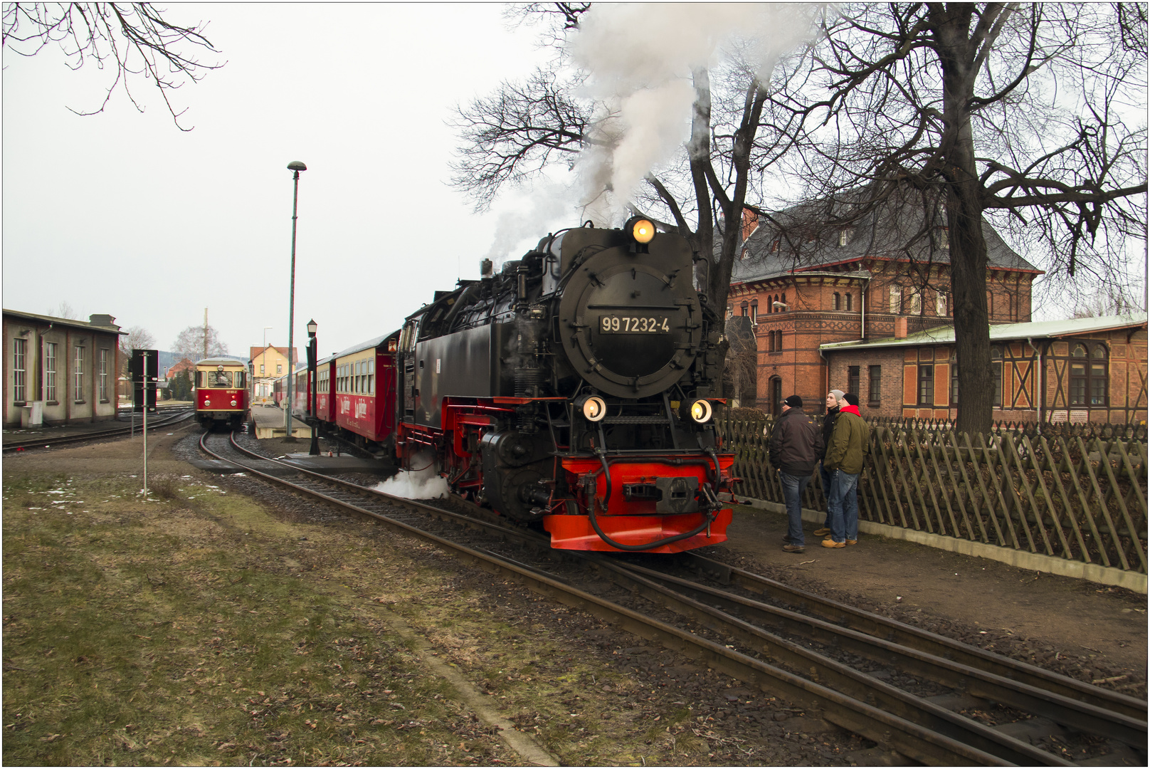 Lok 99 7232-4 mit Sonderzug (17.02.2018) #1