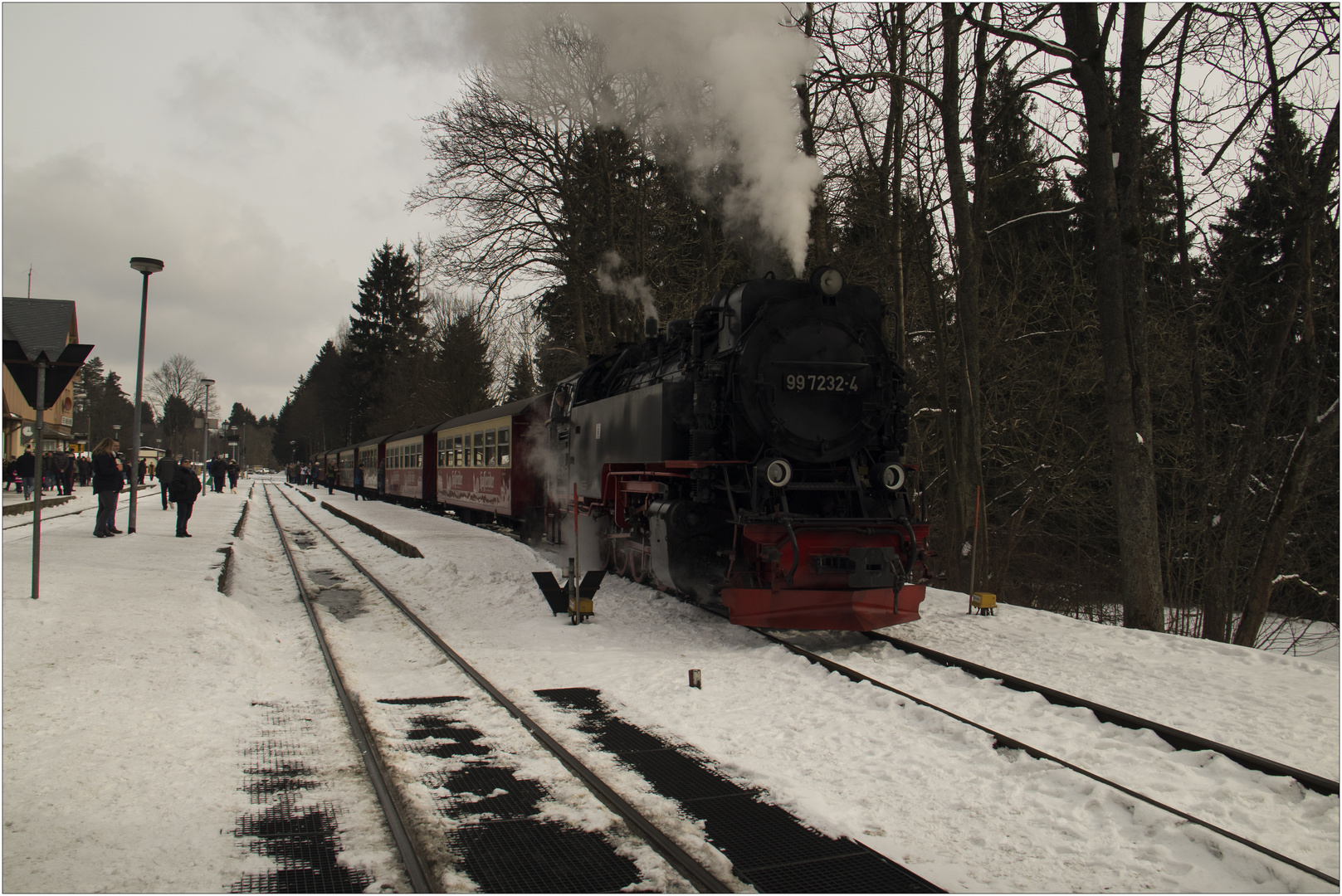 Lok 99 7232-4 mit Sonderzug (17.02.2018) #3