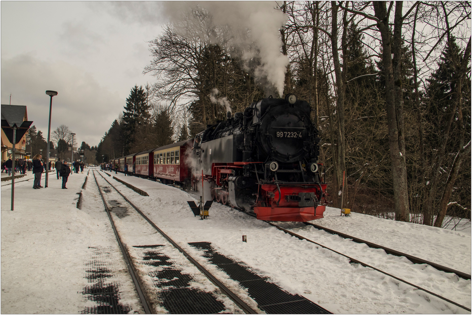 Lok 99 7232-4 mit Sonderzug (17.02.2018) #3 (reloaded)