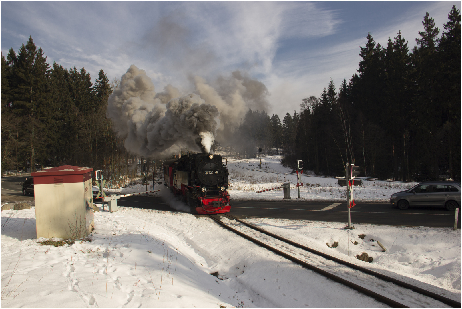 Lok 99 7241-5 mit Zug 8933 (21.02.2018) #5