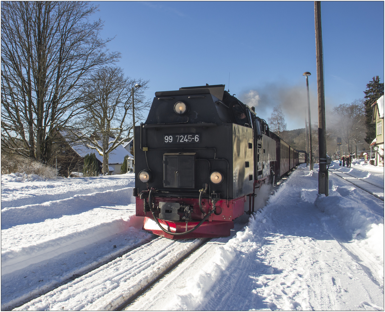 Lok 99 7245-6 mit Zug 8920 (21.01.2017) #2