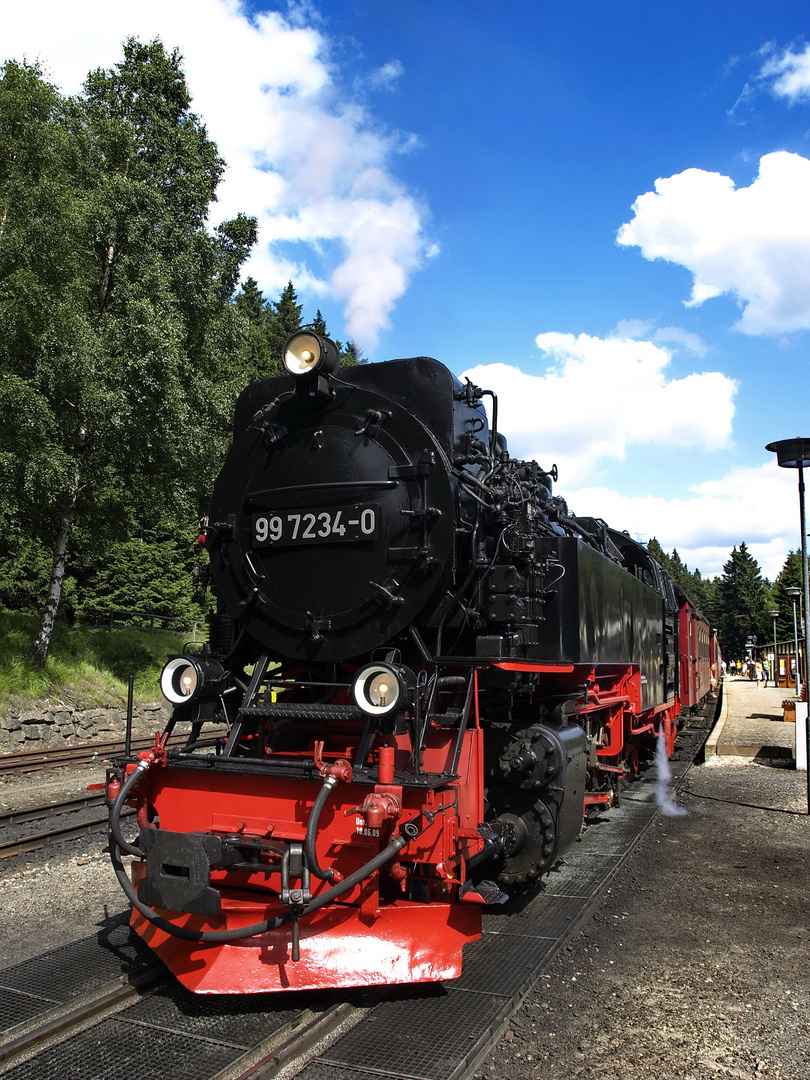 Lok 997234-0 der Harzer Schmalspurbahnen