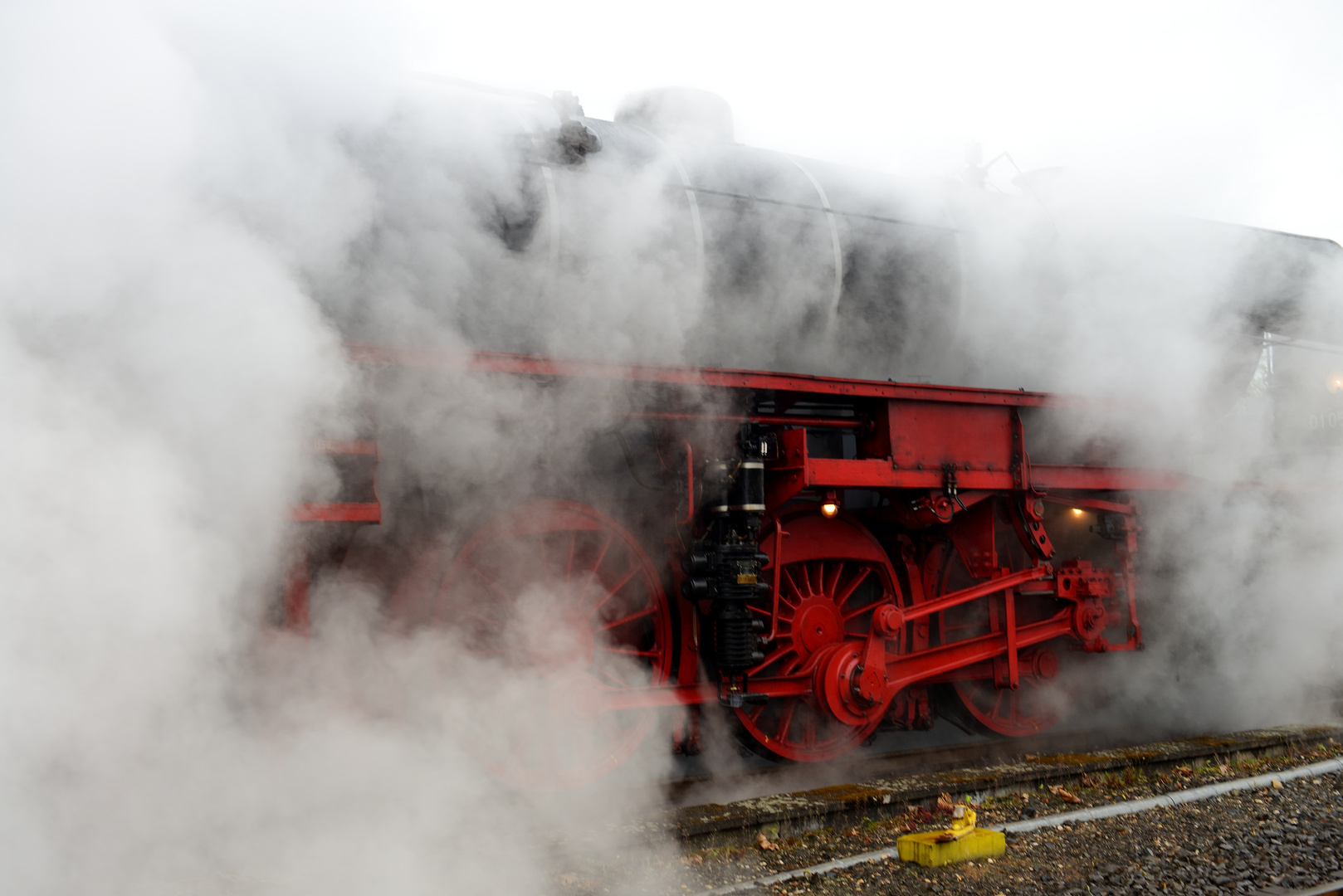 Lok der Baureihe 23 (DB) unter Dampf