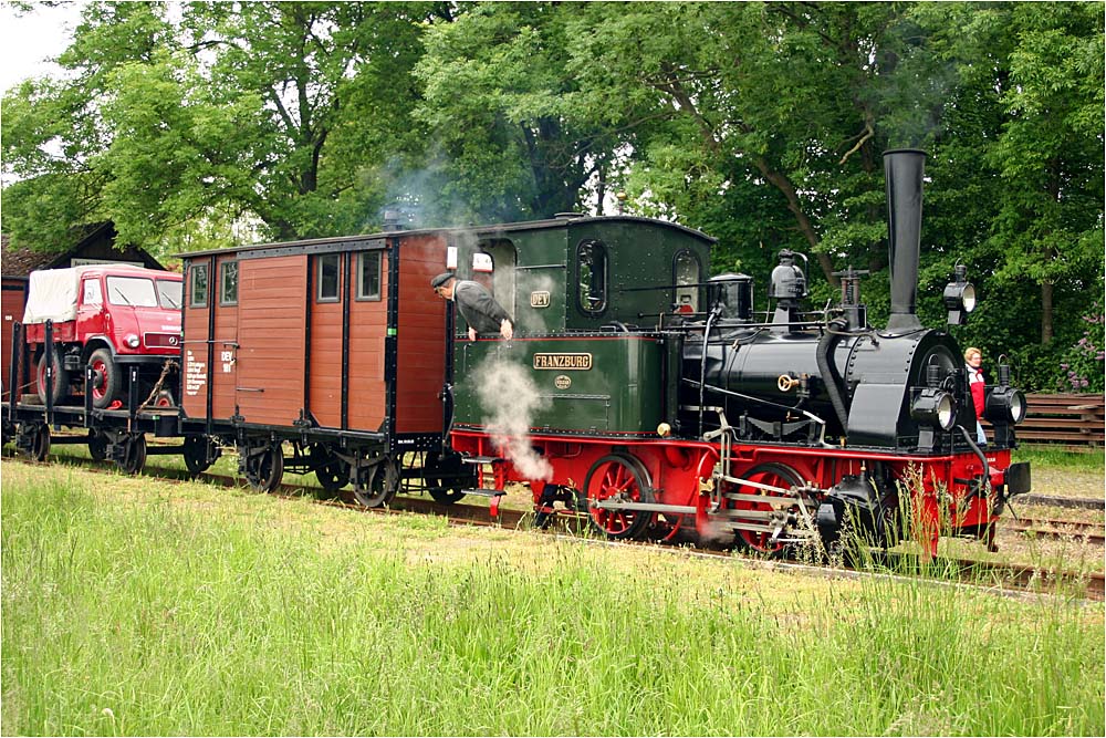 Lok Franzburg mit Güterzug in Heiligenberg