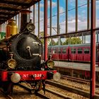 Lok im wunderschöne Eisenbahnmuseum in Utrecht