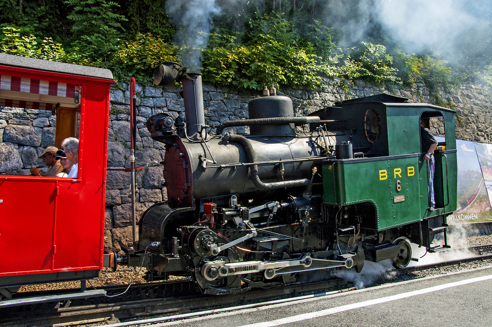 Lok Nr. 6 der Brienzer Rothornbahn