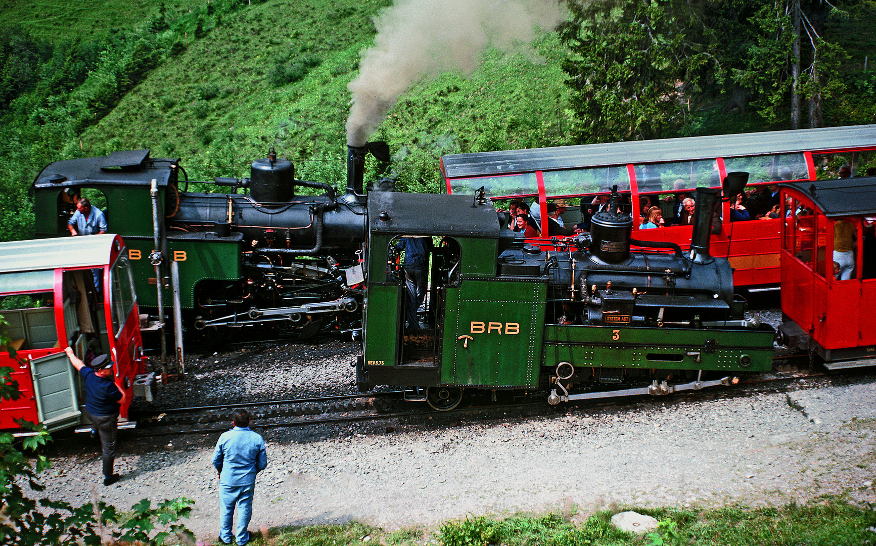 Lok Nr.3 Brienzerrothornbahn  Aug.1975